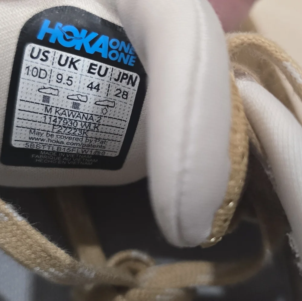 Hoka One One Kawana Sneakers Men Tan Oat Milk Running Shoes